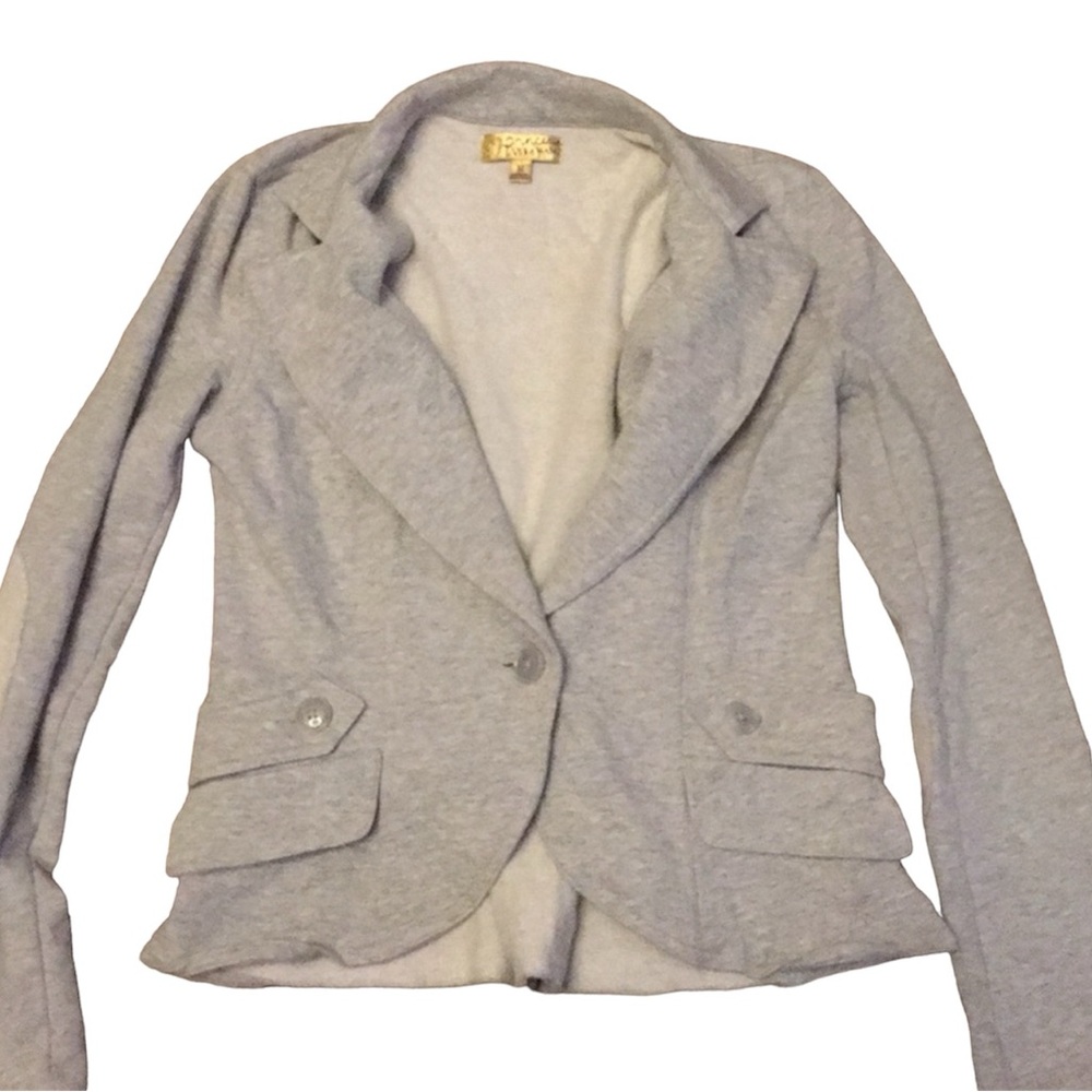 Y2K Princess Vera Wang jacket blazer women’s Sz M grey - Picture 3 of 7